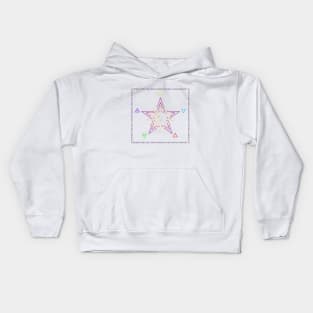 wicca elements colored Kids Hoodie